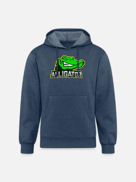 Alligator lovers - Unisex Organic Hoodie - heather navy