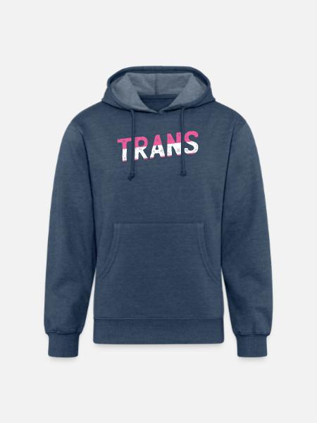 Trans - Unisex Organic Hoodie - heather navy