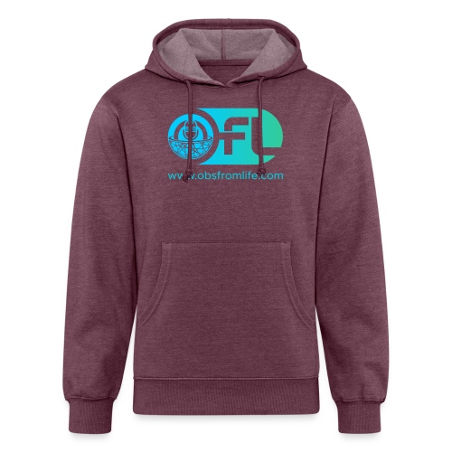 Observations from Life Logo with Web Address - Unisex Organic Hoodie