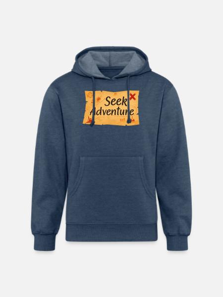Seek adventure - Unisex Organic Hoodie - heather navy