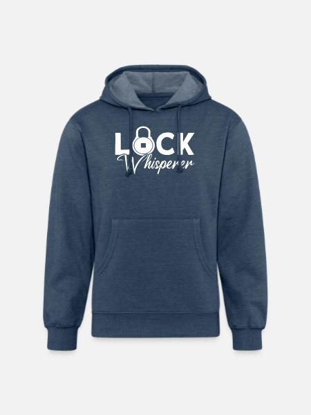 Lock Whisperer Locks Locksmith green - Unisex Organic Hoodie - heather navy