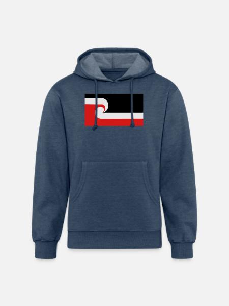 Maori Flag - Unisex Organic Hoodie - heather navy