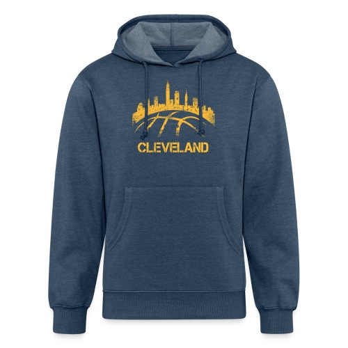 Cleveland Basketball Skyline - Unisex Organic Hoodie