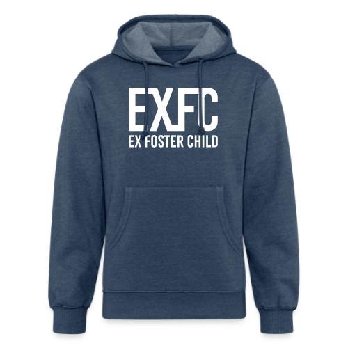 White EXFC logo png - Unisex Organic Hoodie