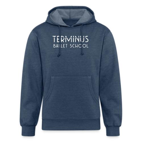 School Logo (white text) - Unisex Organic Hoodie