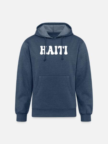 haiti - Unisex Organic Hoodie - heather navy
