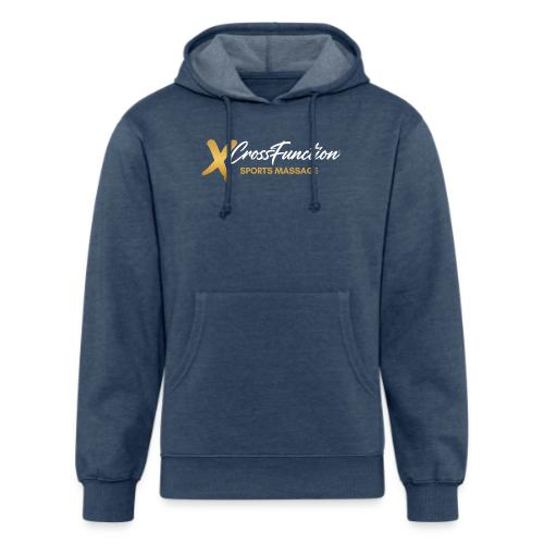 White XF SPORTS MASSAGE LOGO (front only) - Unisex Organic Hoodie