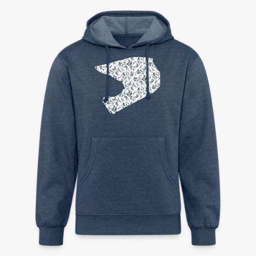 Floral Helmet - Unisex Organic Hoodie