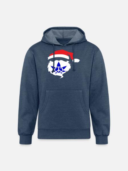 t-s happy CLASSIC - Unisex Organic Hoodie - heather navy