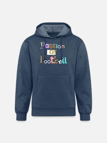 Passion of football - Unisex Organic Hoodie - heather navy