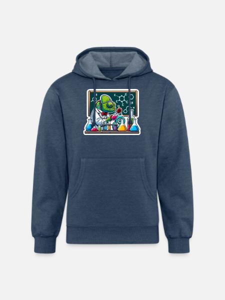 Chemical Chameleon - Unisex Organic Hoodie - heather navy