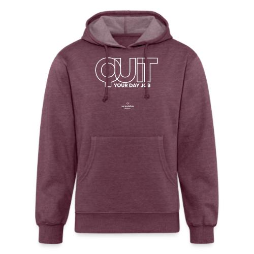 Quit in white - Unisex Organic Hoodie