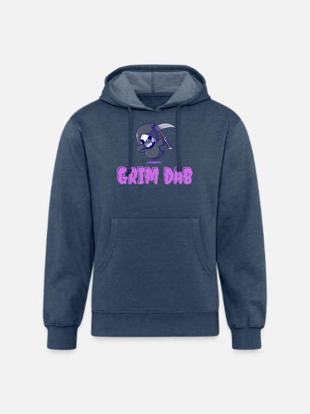 Grim Dab - Unisex Organic Hoodie - heather navy