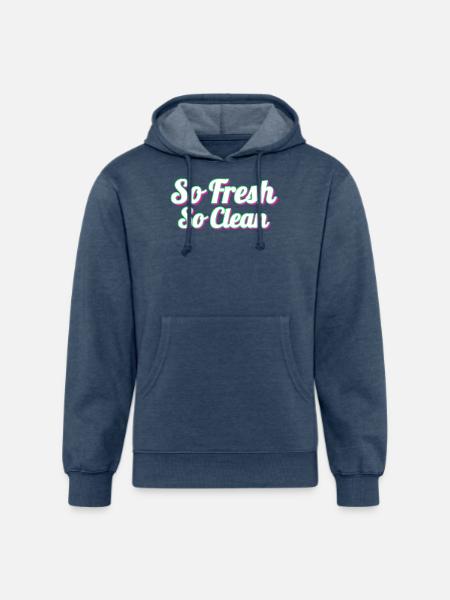 So Fresh So Clean - Unisex Organic Hoodie - heather navy