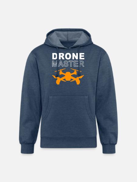 Drone Master - Unisex Organic Hoodie - heather navy