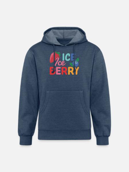 ICE BERRY - Unisex Organic Hoodie - heather navy
