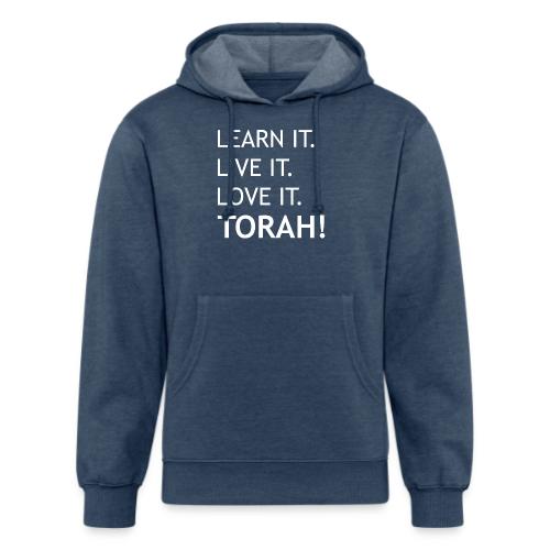 Learn Live Love Torah - Unisex Organic Hoodie