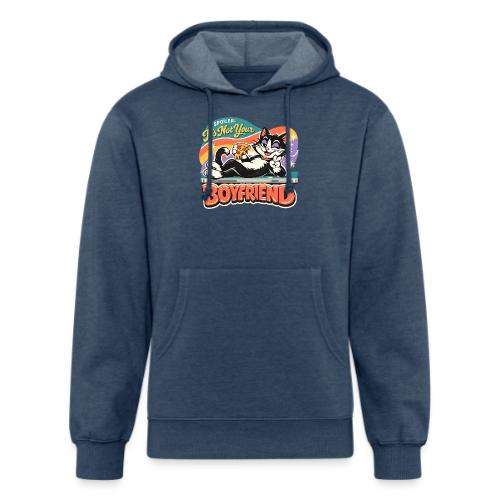 Sassy Cat Pride Pizza Retro Comic - Unisex Organic Hoodie