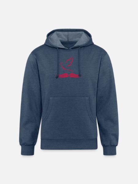 Whole Bible Believer - Unisex Organic Hoodie - heather navy