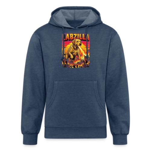 Labzilla Giant Yellow Labrador Monster Tee - Unisex Organic Hoodie
