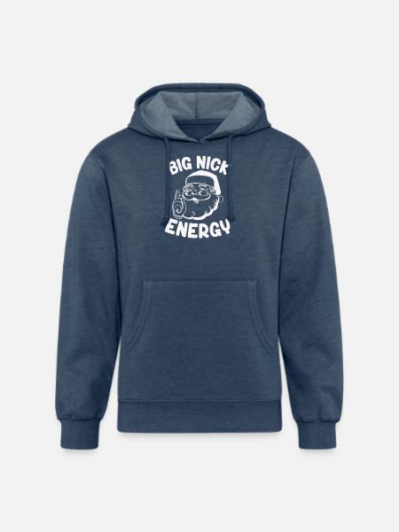 Big Nick Energy - Unisex Organic Hoodie - heather navy