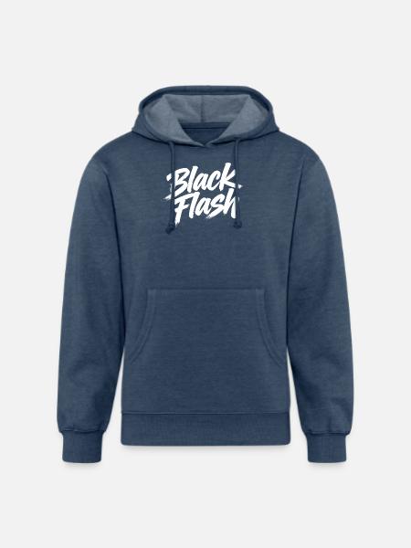 Black flash - Unisex Organic Hoodie - heather navy