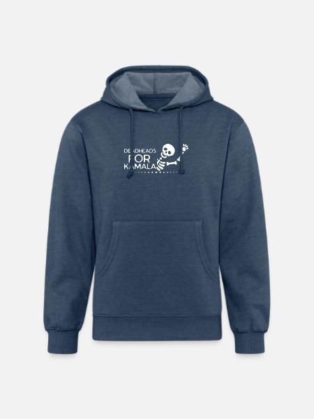 Deadheads For Kamala - Unisex Organic Hoodie - heather navy