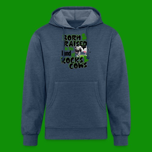 Rocks & Cows Born & Raised - Unisex Organic Hoodie