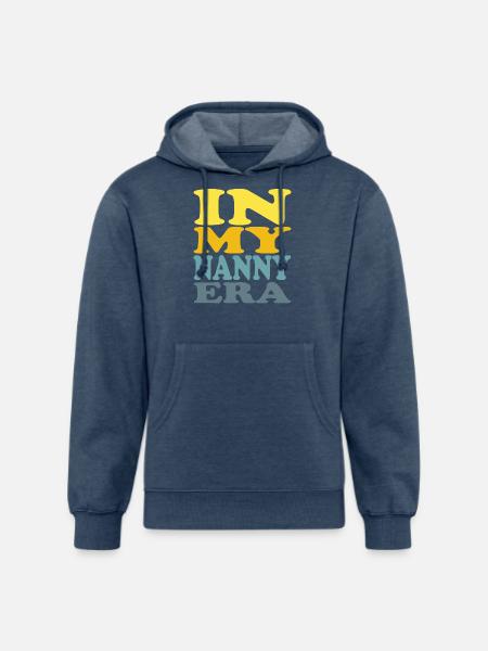 IN MY NANNY ERA. - Unisex Organic Hoodie - heather navy