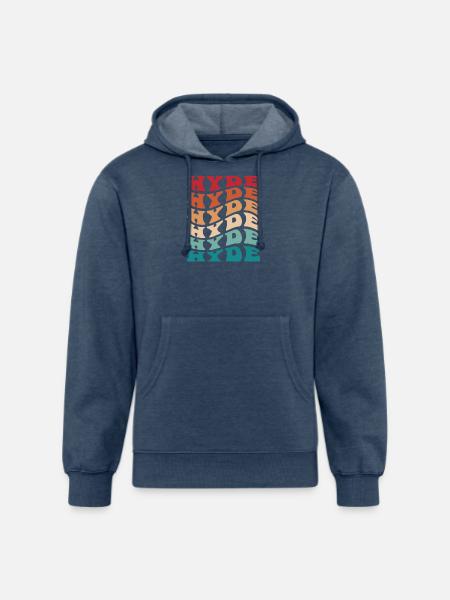 Funny Personalized Hyde Name Themed Apparel - Unisex Organic Hoodie - heather navy