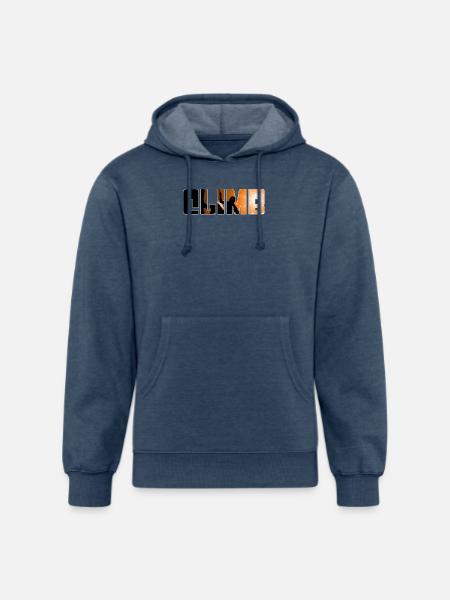 climb - Unisex Organic Hoodie - heather navy