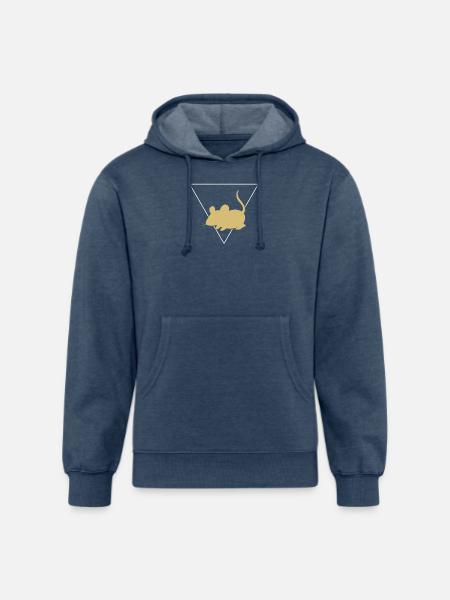 mouse - Unisex Organic Hoodie - heather navy