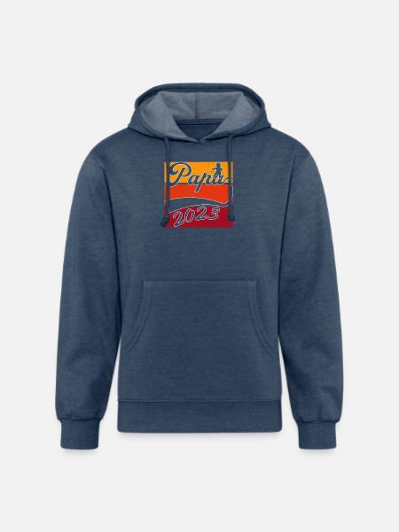 papa 2023 - Unisex Organic Hoodie - heather navy