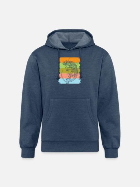 Chameleon - Unisex Organic Hoodie - heather navy