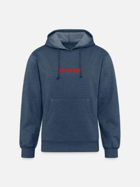 JUST HIPHOP - Unisex Organic Hoodie - heather navy