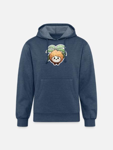 Coconut kawaii - Unisex Organic Hoodie - heather navy
