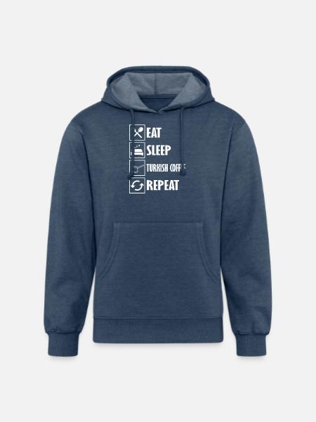 Turkish Coffee - Unisex Organic Hoodie - heather navy