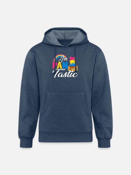 Pan Pride - Unisex Organic Hoodie - heather navy