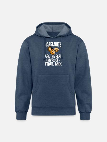 Hazelnuts Saying - Unisex Organic Hoodie - heather navy