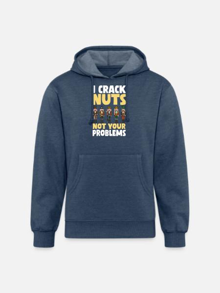 Nutcracker Saying - Unisex Organic Hoodie - heather navy