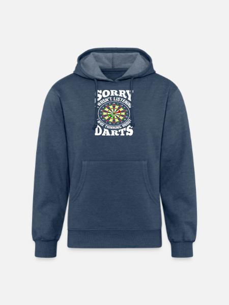 Darts Darts - Unisex Organic Hoodie - heather navy