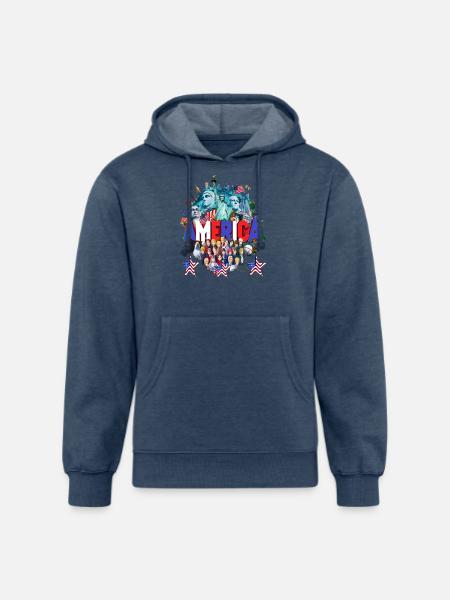 Liberty Legacy T-shirt - Unisex Organic Hoodie - heather navy