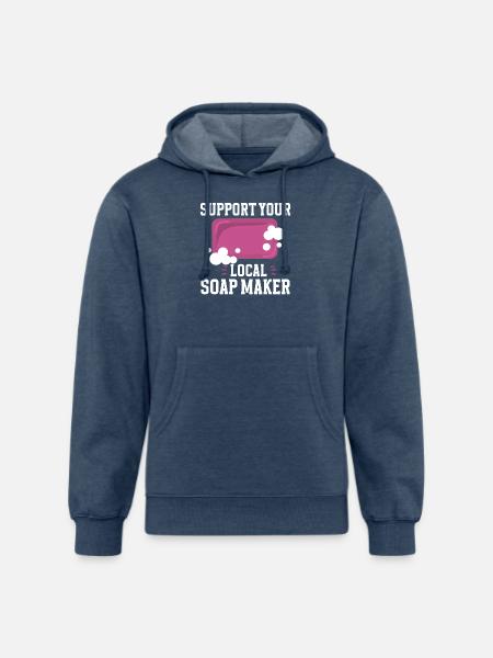 Soap Making Soap Maker - Unisex Organic Hoodie - heather navy