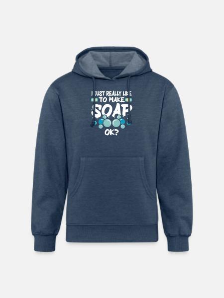 Soap Making Soap Maker - Unisex Organic Hoodie - heather navy