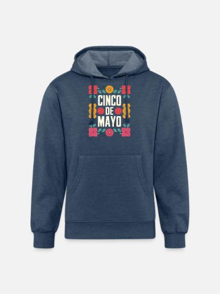 Cinco De Mayo Mexican - Unisex Organic Hoodie - heather navy