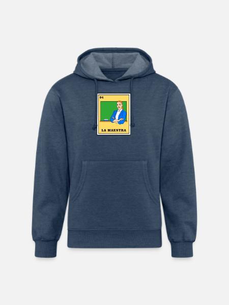 Mexican Lottery La Maestra - Unisex Organic Hoodie - heather navy
