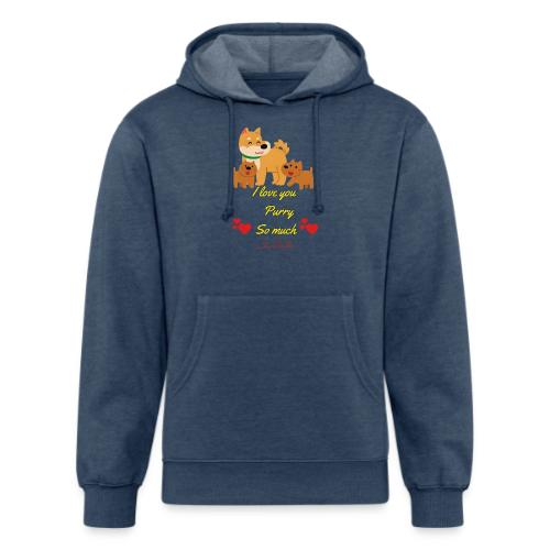 Cute Dog Family Love – “I Love You Purry So much - Unisex Organic Hoodie