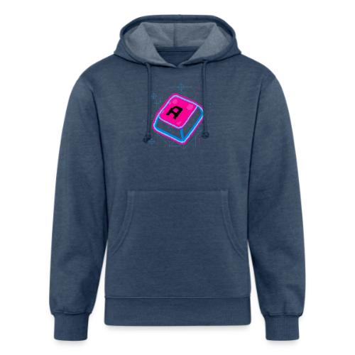 Neon Pixel A Key - Unisex Organic Hoodie