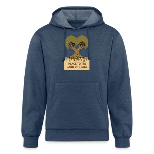 Peace To The Land Of Peace Tree Heart - Unisex Organic Hoodie