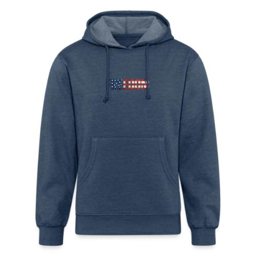 Freedom American Flag Distressed Patriotic Shirt - Unisex Organic Hoodie